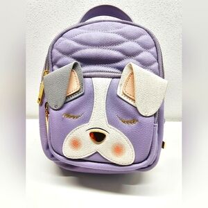 Betsy Johnson Purple Small Mini Backpack Quilted Dog Backpack  Retails $68